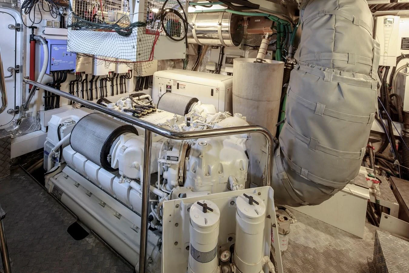 a machine in a room aboard SSM Yacht for Sale