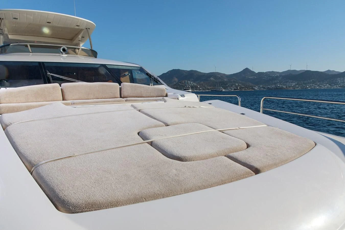 a row of boats on a beach aboard SSM Yacht for Sale