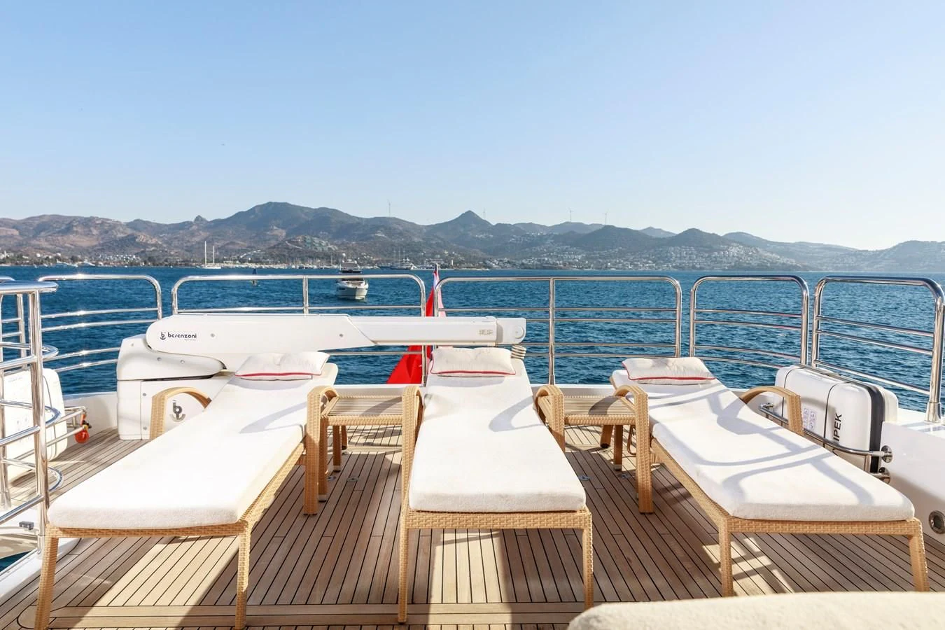 a boat on the water aboard SSM Yacht for Sale