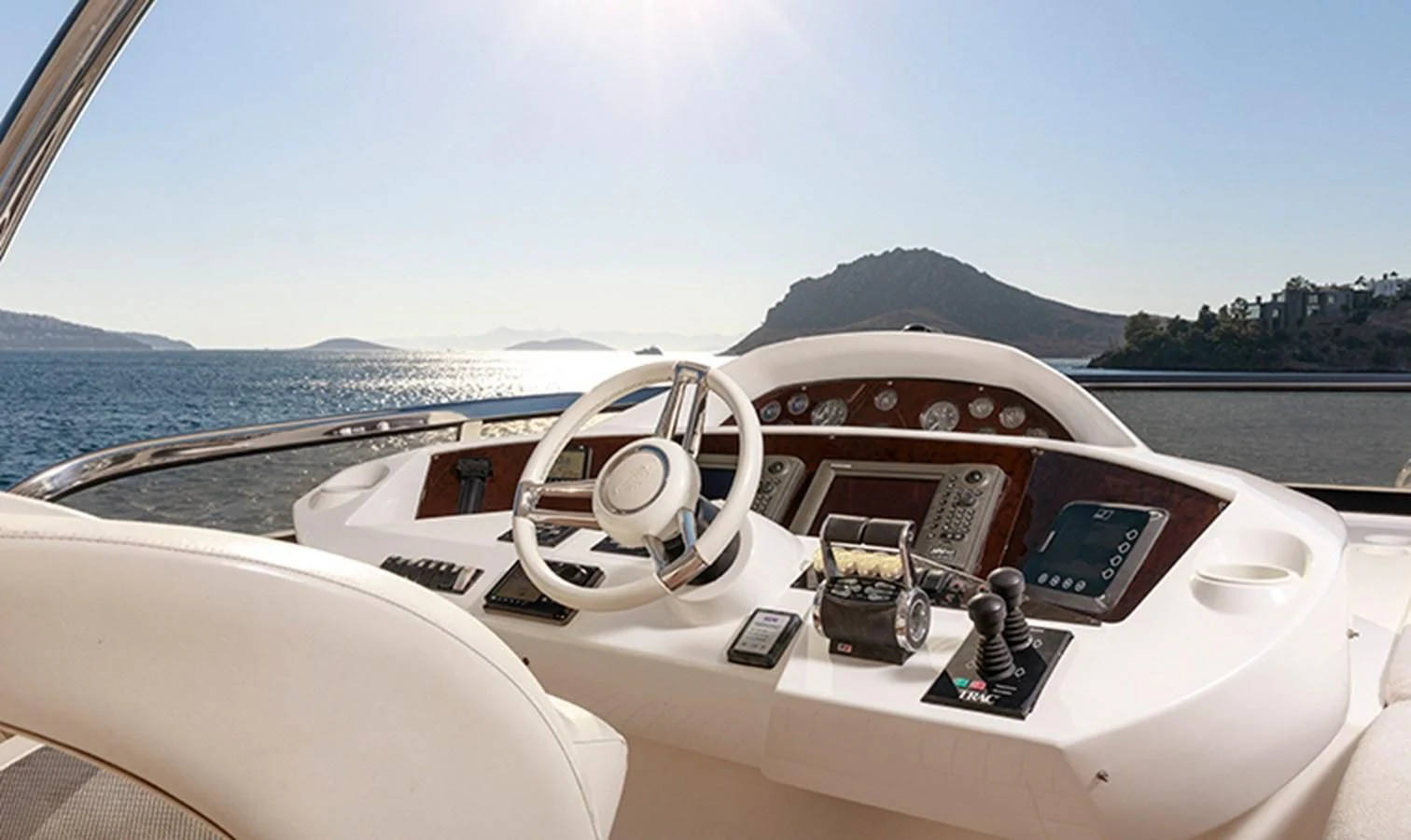 a boat with a camera on the front aboard SSM Yacht for Sale