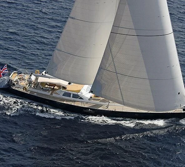 a sailboat on the water aboard SONGBIRD OF LONDON Yacht for Sale