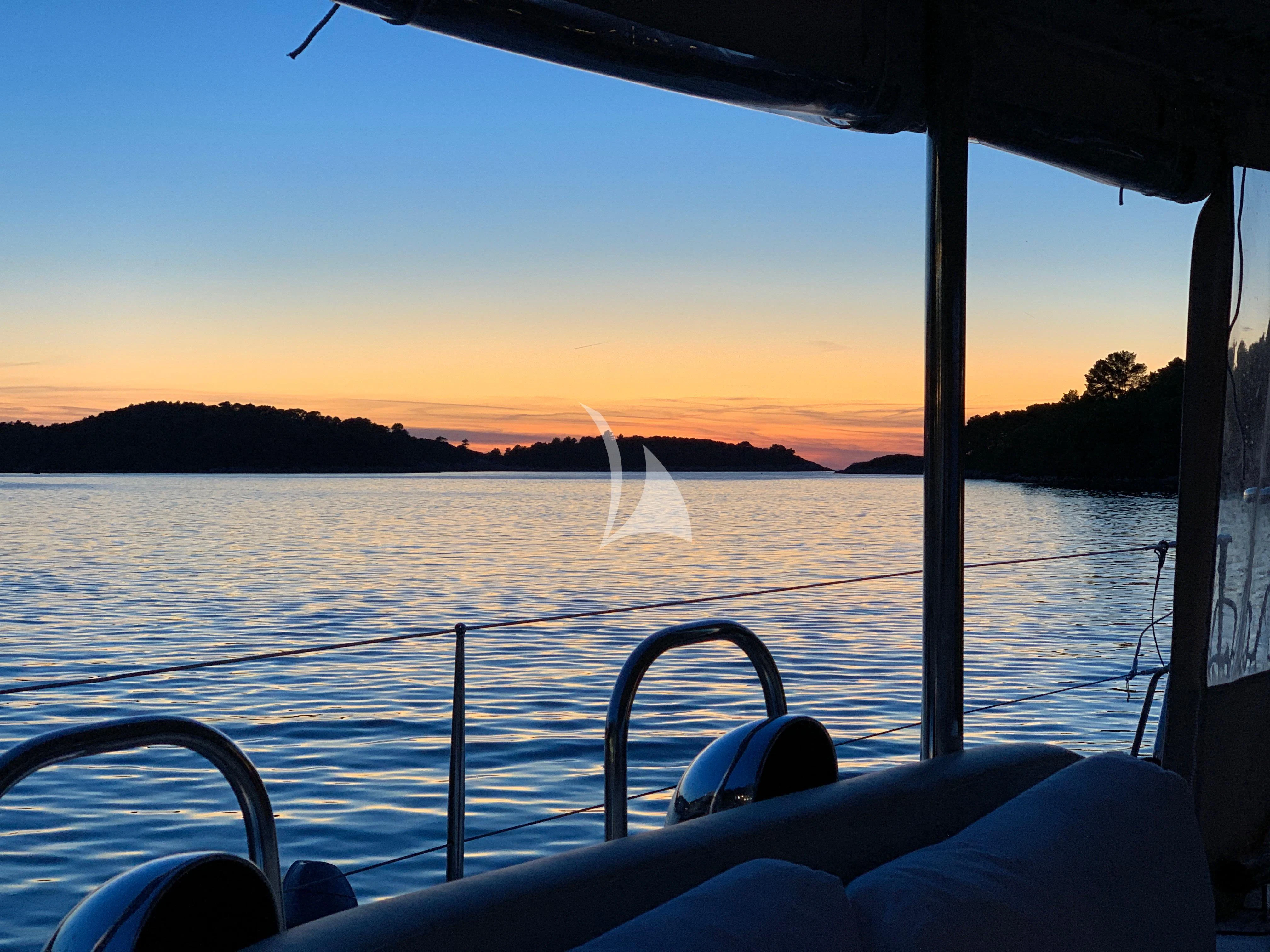 a boat on the water aboard SONGBIRD OF LONDON Yacht for Sale