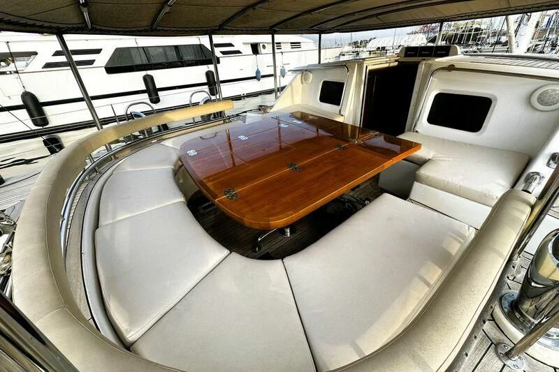 inside of a factory aboard SONGBIRD OF LONDON Yacht for Sale