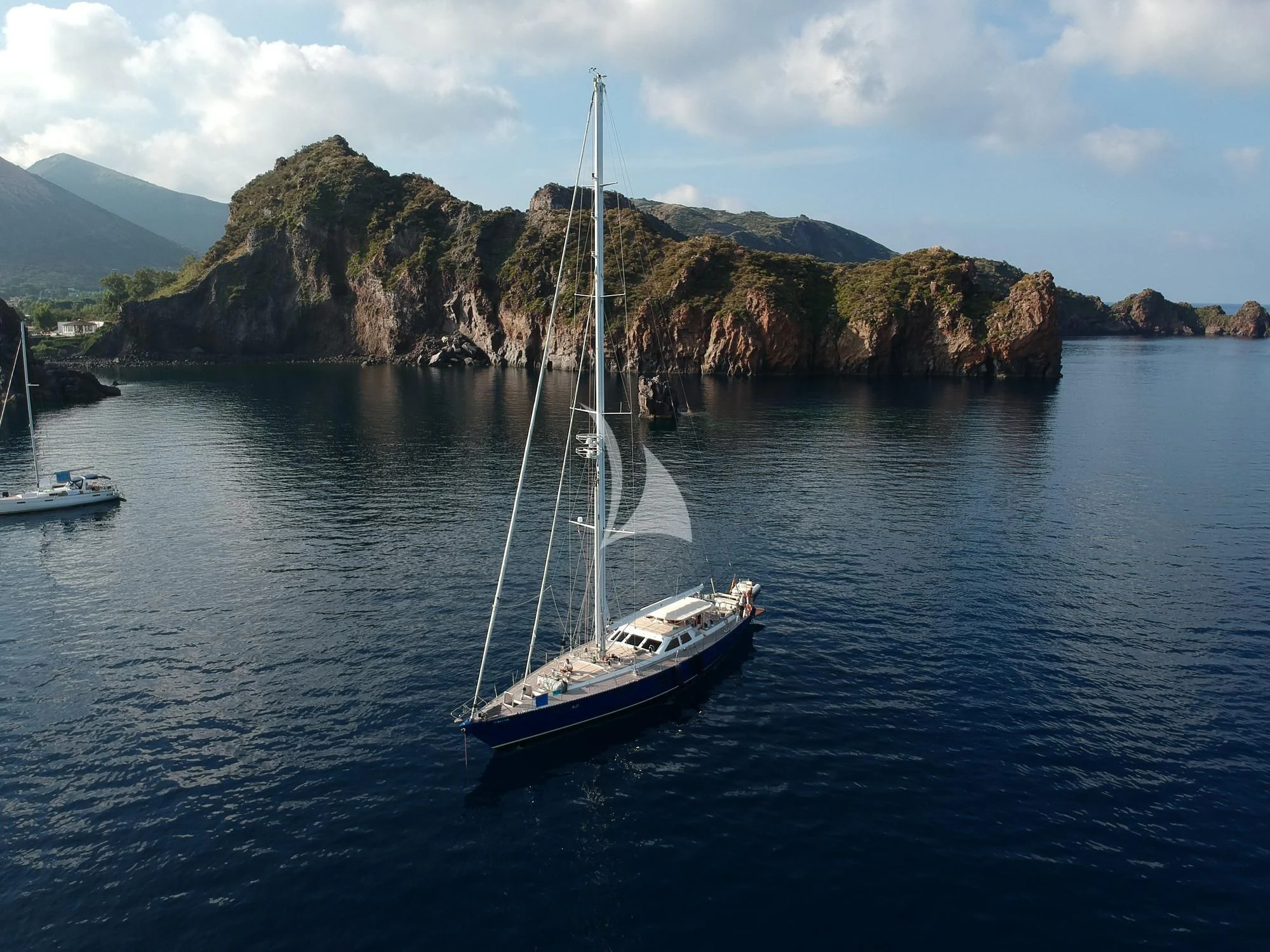 a boat in the water aboard SONGBIRD OF LONDON Yacht for Sale