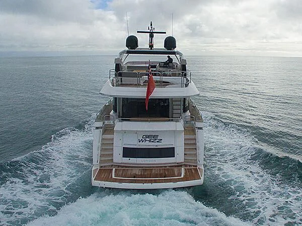 a boat in the water aboard GEE WHIZZ OF LONDON Yacht for Sale