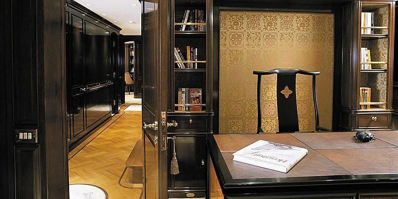 a room with a desk and a chair aboard ROCK & ROLL Yacht for Sale