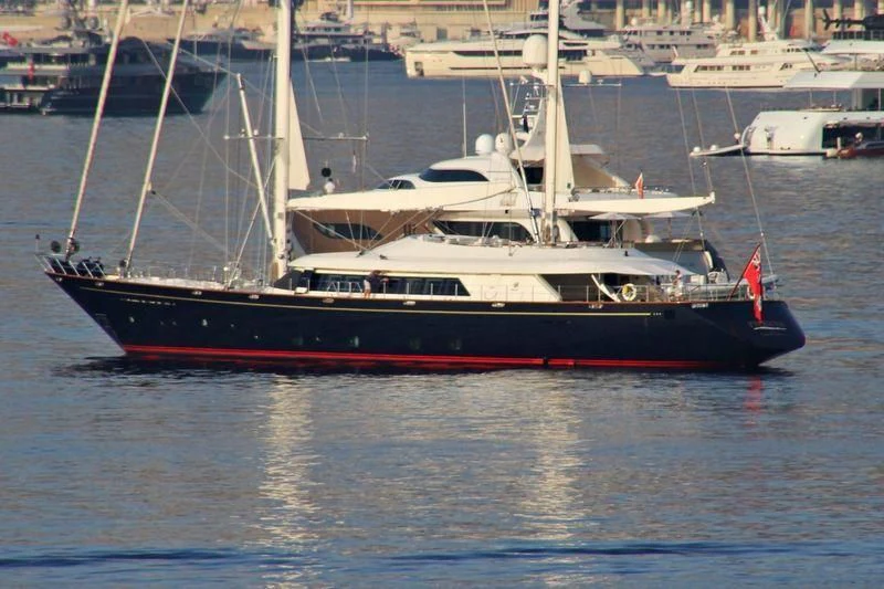 a boat in the water aboard ROCK & ROLL Yacht for Sale