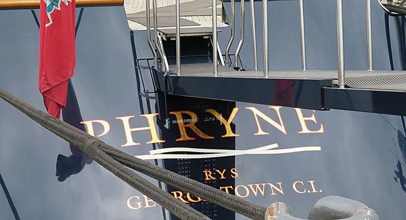 a sign on a boat aboard ROCK & ROLL Yacht for Sale