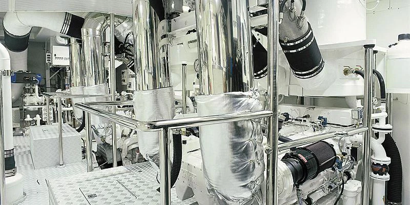 a machine in a factory aboard ROCK & ROLL Yacht for Sale