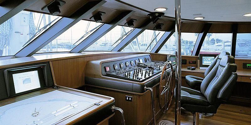 inside of a vehicle aboard ROCK & ROLL Yacht for Sale