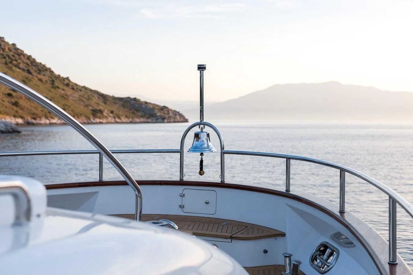 a boat on the water aboard REBECCA V Yacht for Sale