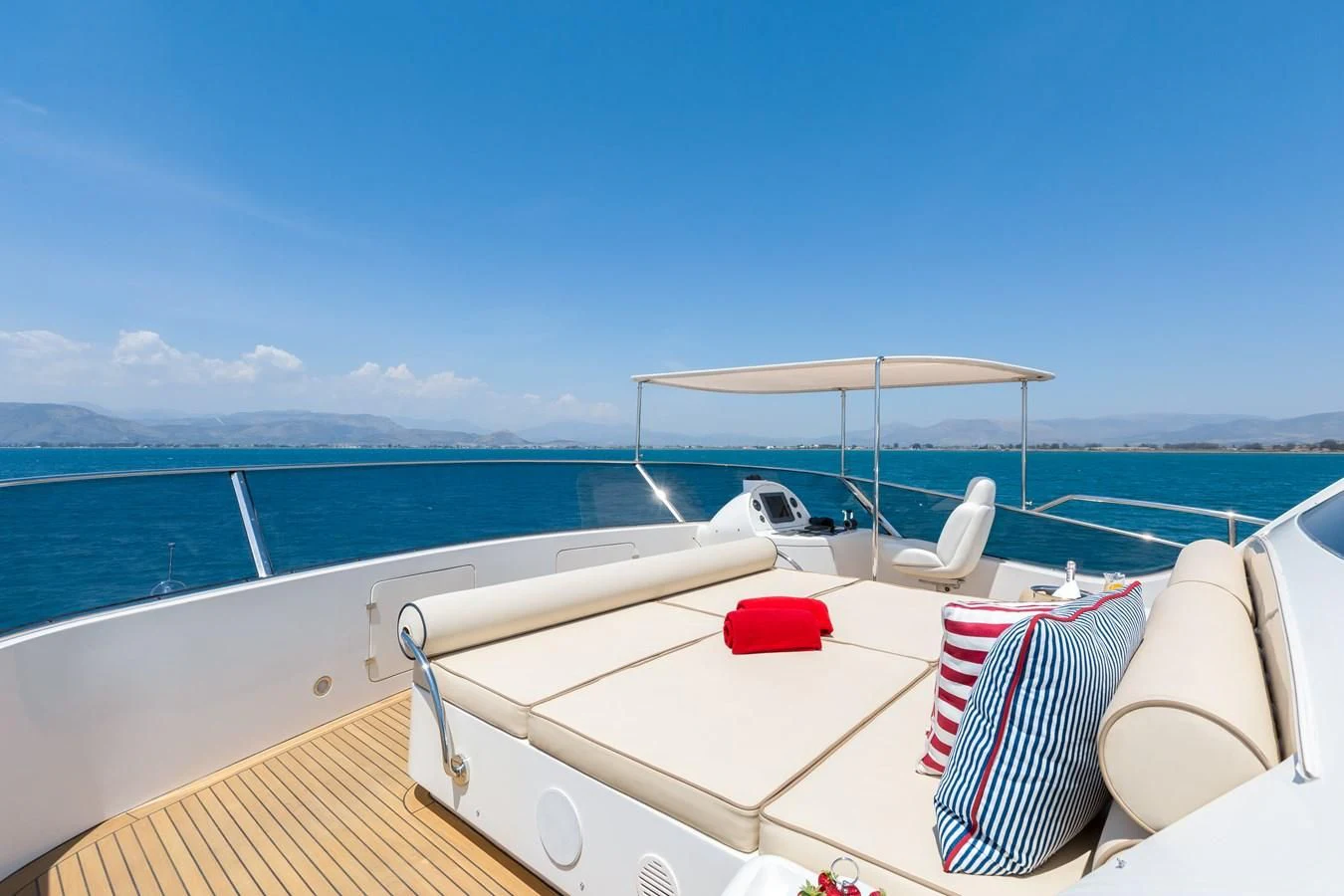 a boat on the water aboard REBECCA V Yacht for Sale