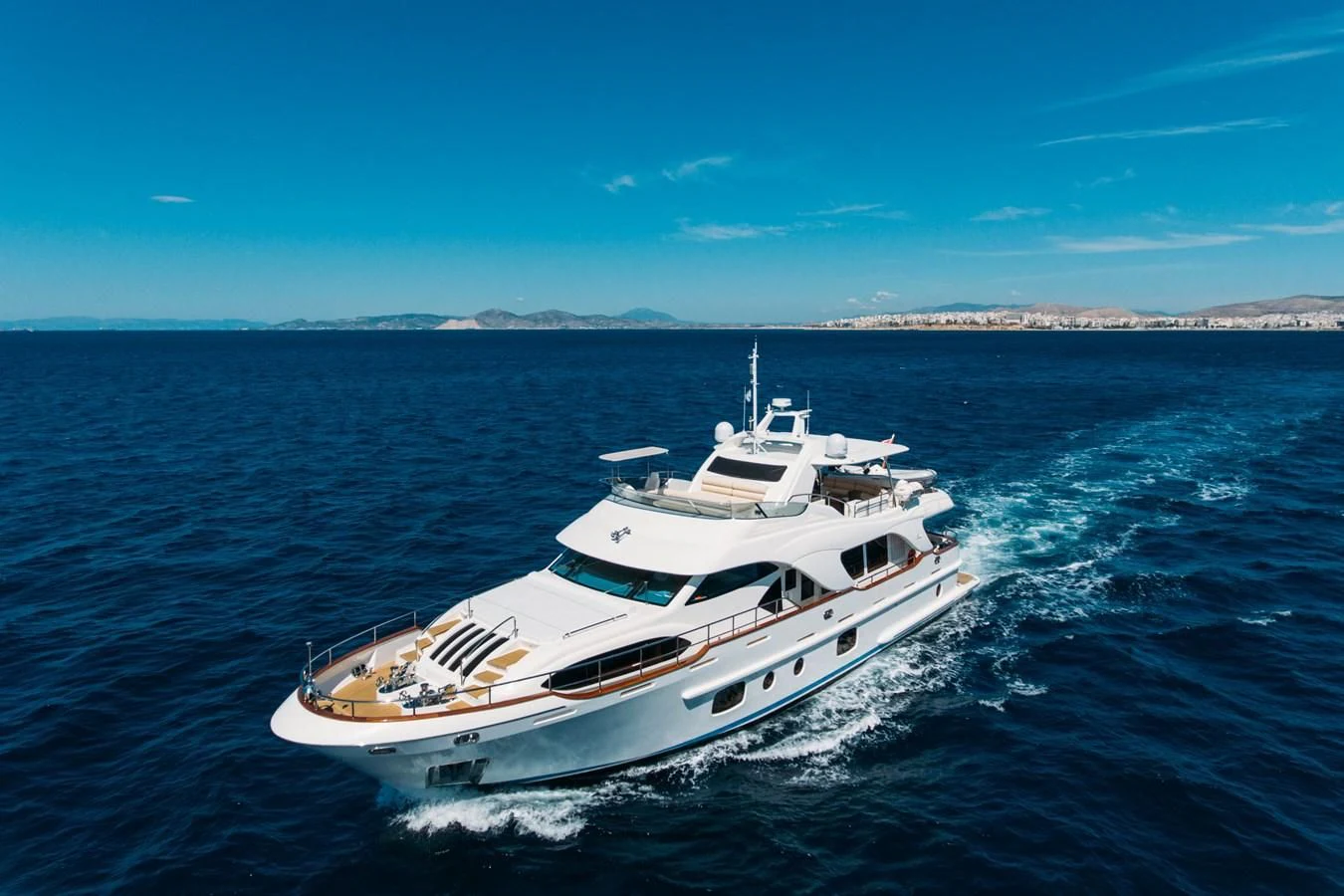 a boat on the water aboard REBECCA V Yacht for Sale