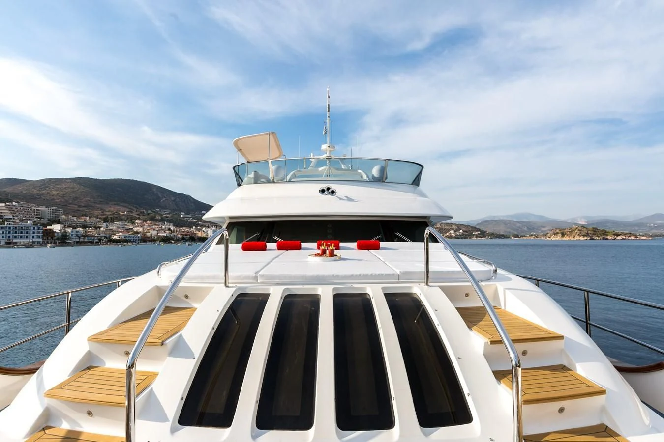 a boat on the water aboard REBECCA V Yacht for Sale