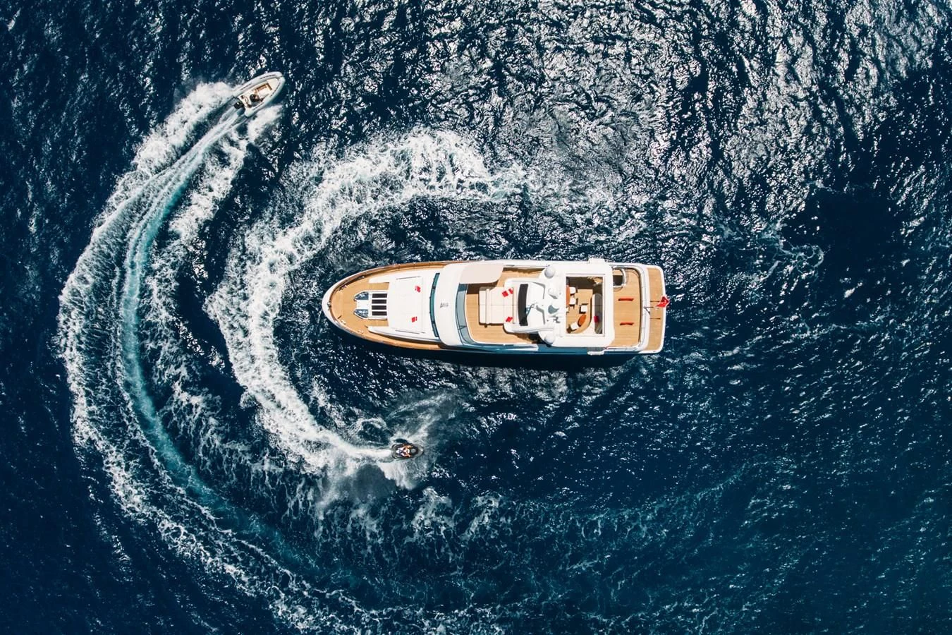 a sign on the water aboard REBECCA V Yacht for Sale