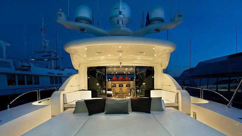 a space ship in a room aboard VITAMIN SEA I Yacht for Sale