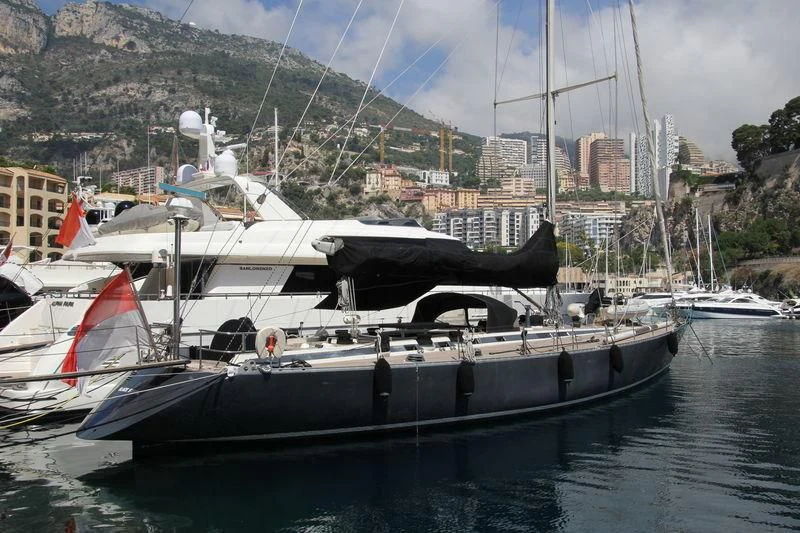 a boat in the water aboard BELLE FONTAINE Yacht for Sale