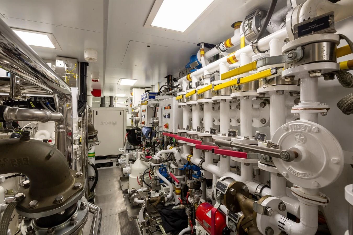 a room with machinery aboard FIFTY Yacht for Charter