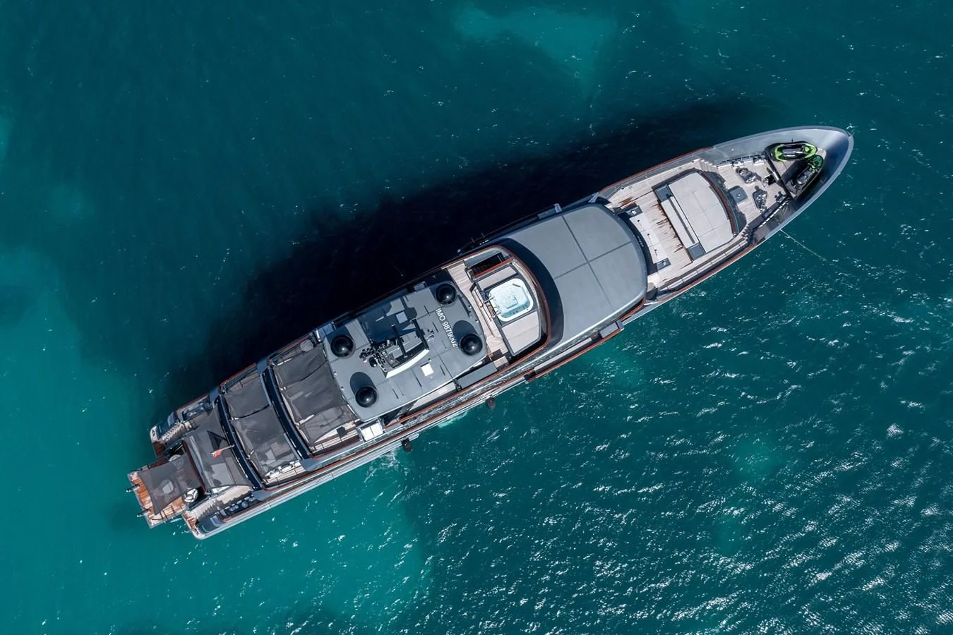 a satellite in space aboard FIFTY Yacht for Charter
