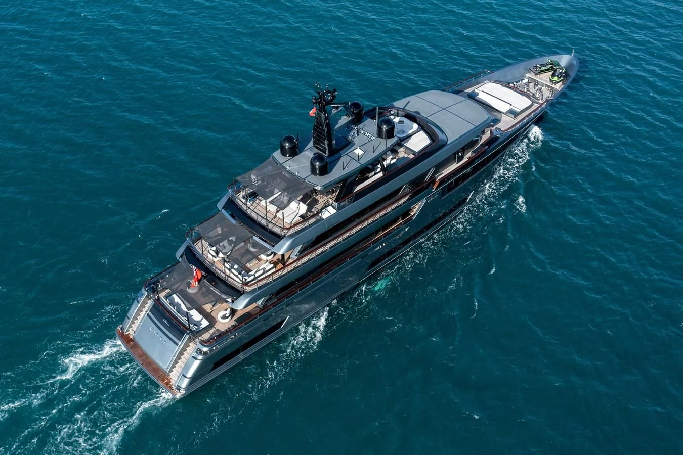 a ship in the water aboard FIFTY Yacht for Charter