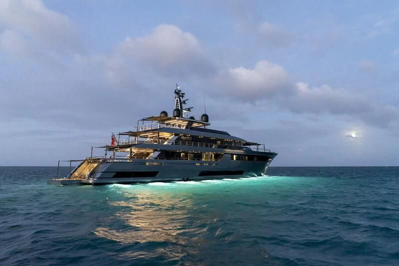 a boat in the water aboard FIFTY Yacht for Charter