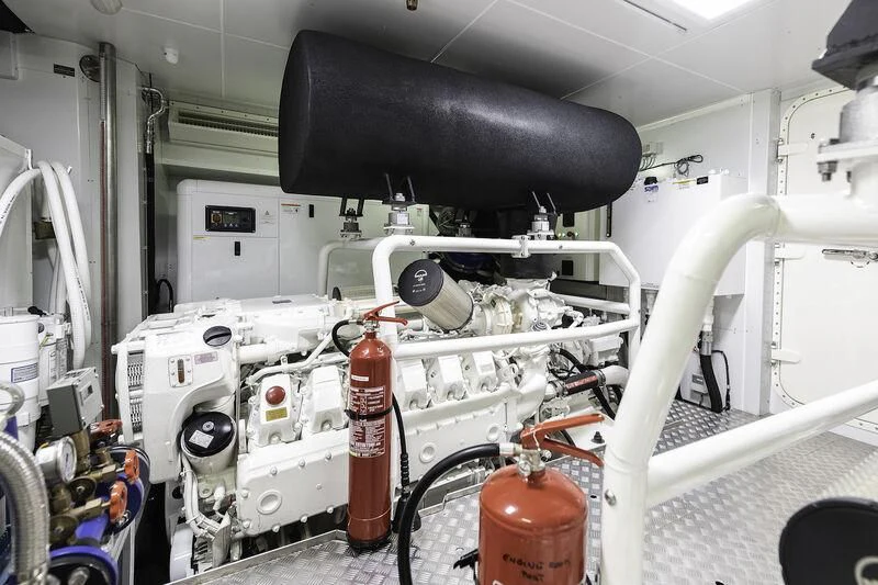 a factory with machinery aboard DIANA II Yacht for Sale