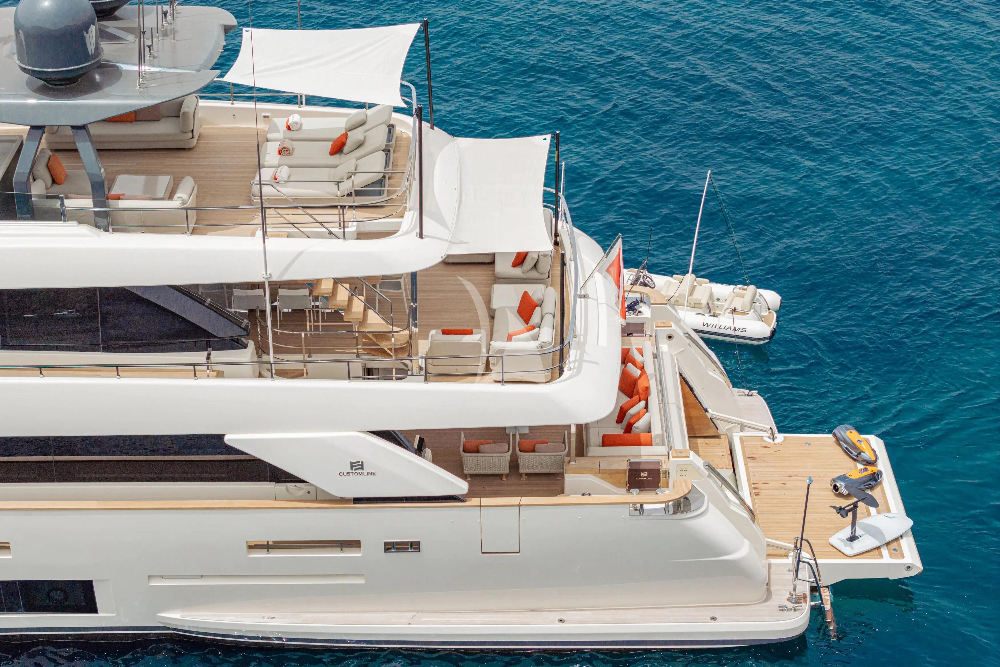 a boat on the water aboard DIANA II Yacht for Sale