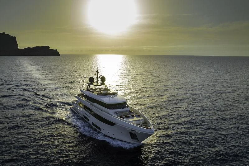 a boat in the water aboard DIANA II Yacht for Sale