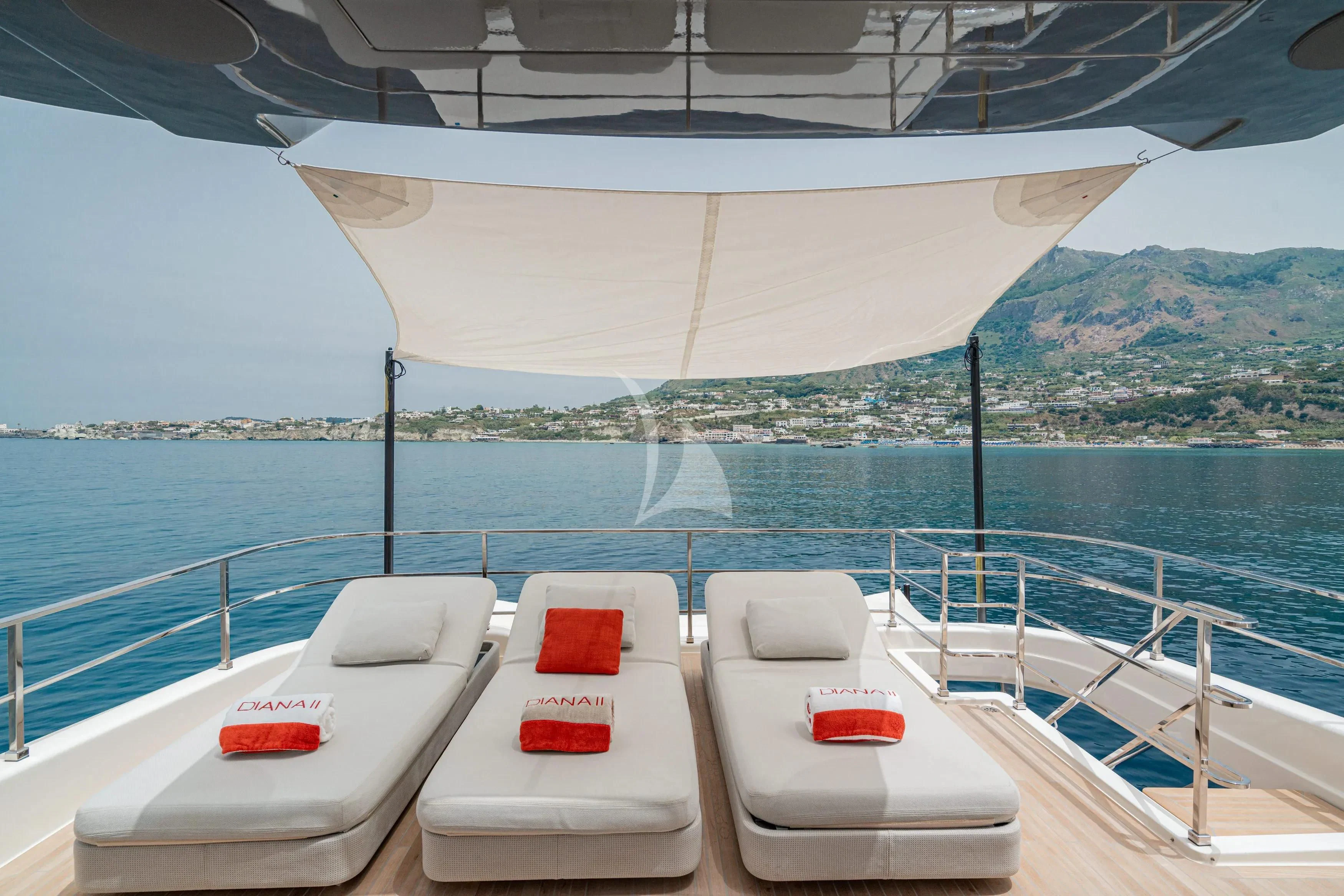 a boat on the water aboard DIANA II Yacht for Sale