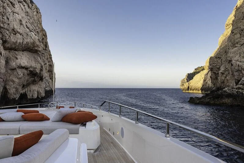 a boat on the water aboard DIANA II Yacht for Sale