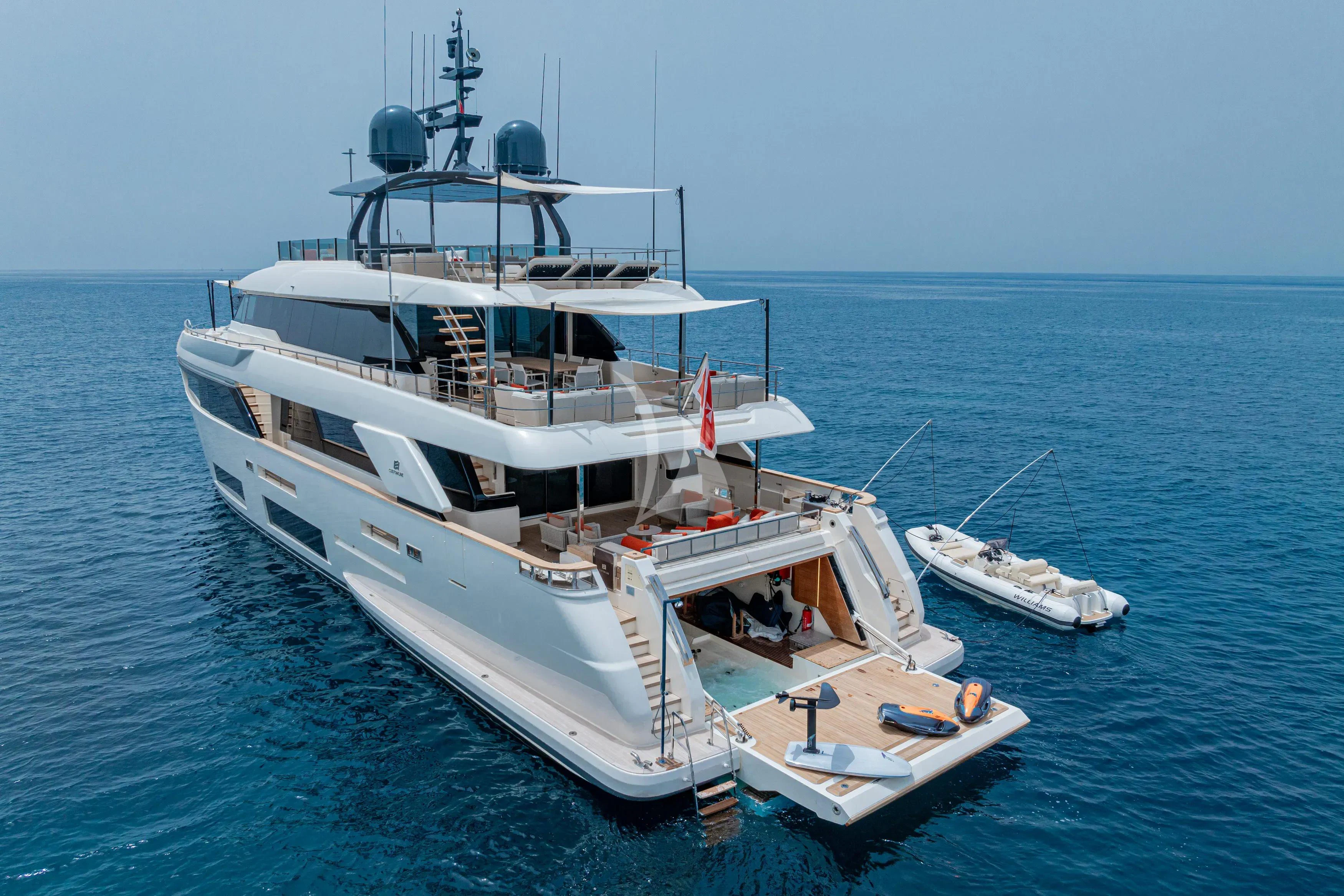 a boat on the water aboard DIANA II Yacht for Sale
