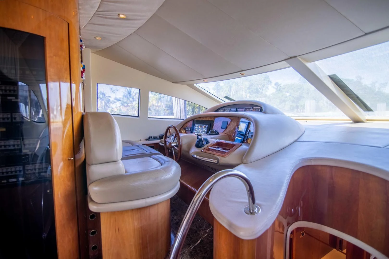 inside of a car aboard ENCHANTED LADY Yacht for Sale