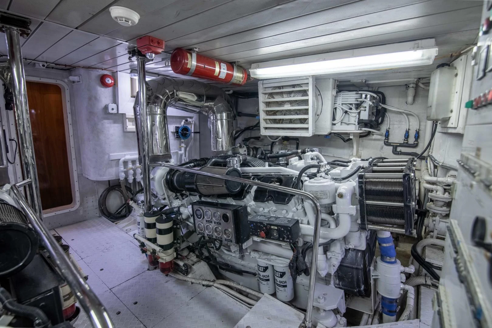 a large room with machinery aboard ENCHANTED LADY Yacht for Sale