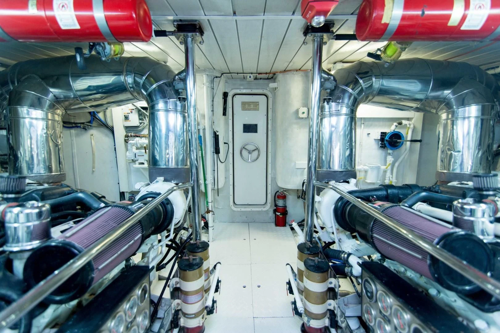 a large room with machinery aboard ENCHANTED LADY Yacht for Sale
