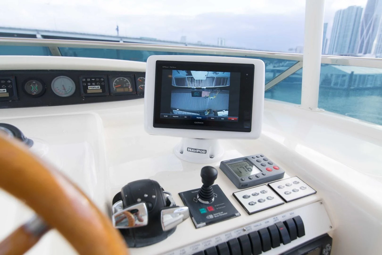 a dashboard of a car aboard ENCHANTED LADY Yacht for Sale