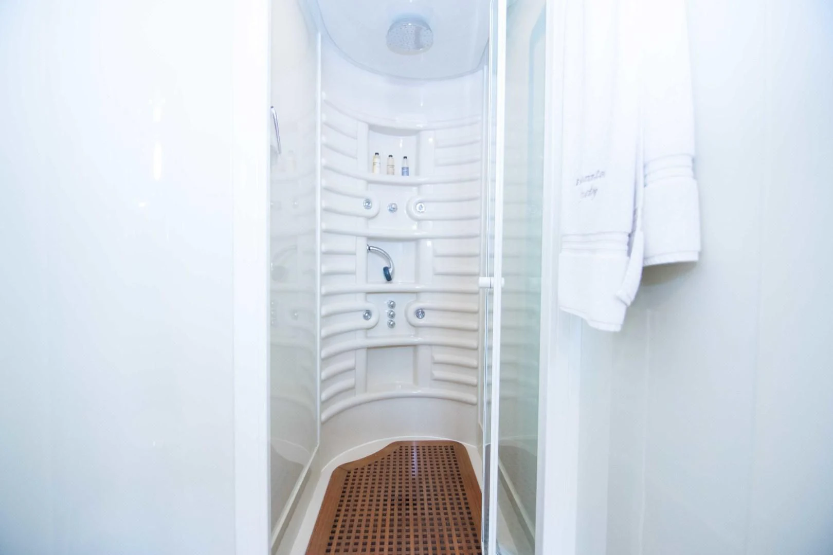 a white electrical device aboard ENCHANTED LADY Yacht for Sale
