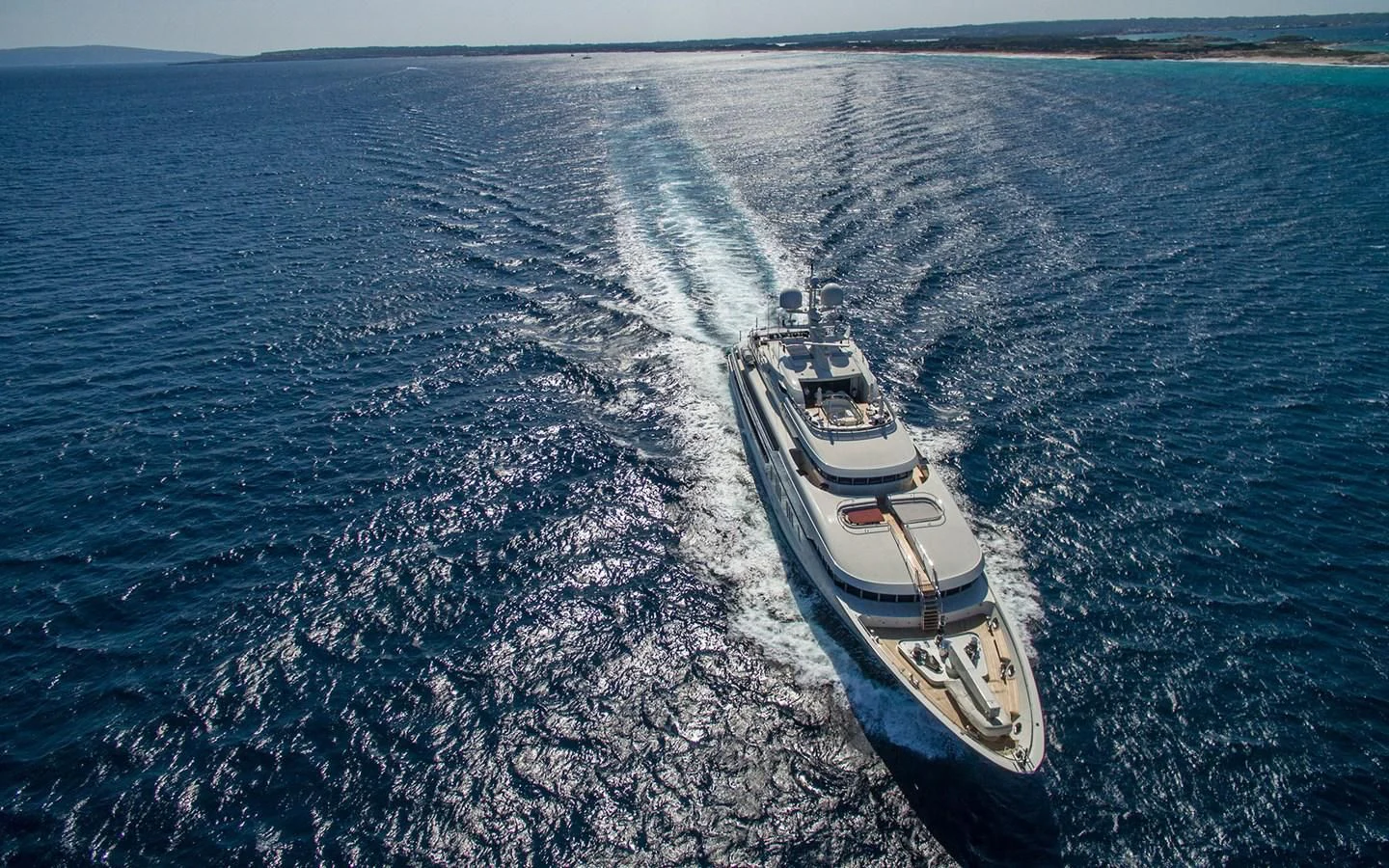 a boat on the water aboard ROMA Yacht for Sale