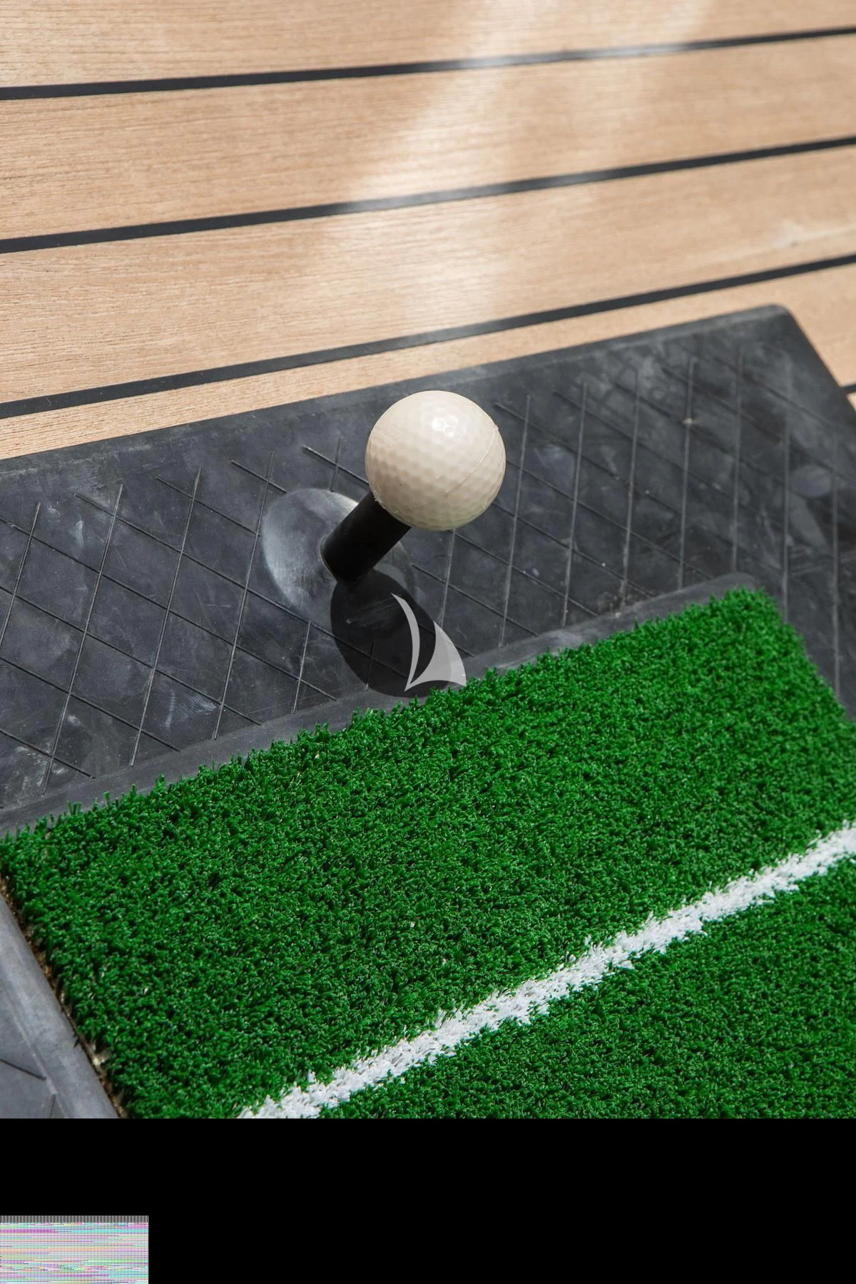 a golf ball on a table aboard ROMA Yacht for Sale