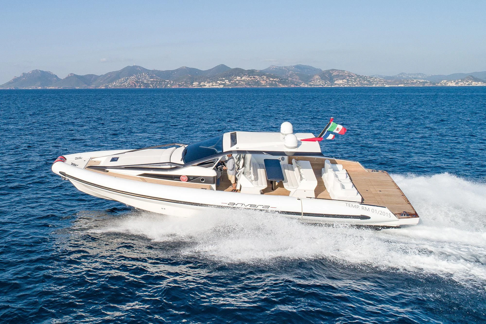 a boat on the water aboard GLADIATOR Yacht for Sale