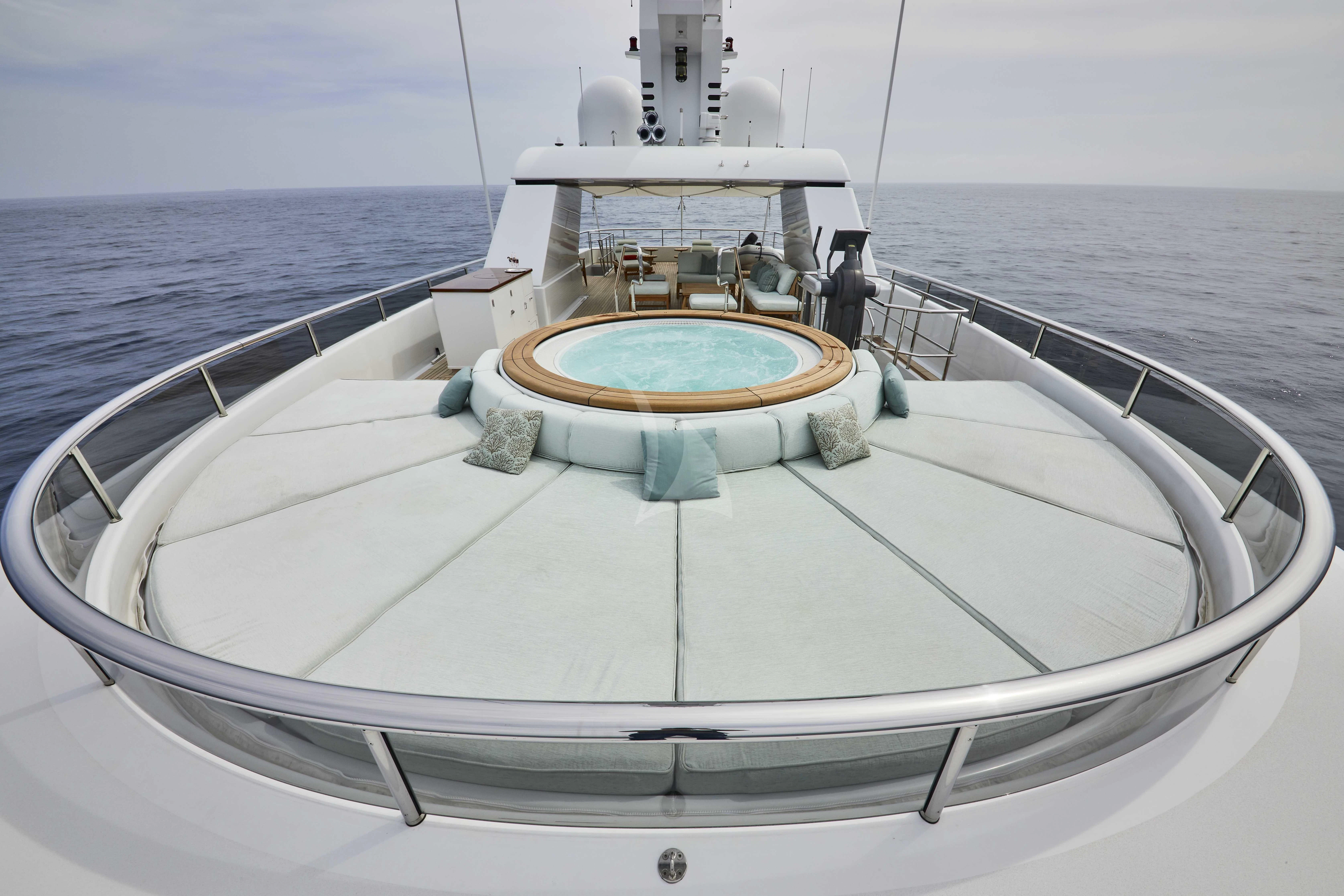 a boat on the water aboard GLADIATOR Yacht for Sale