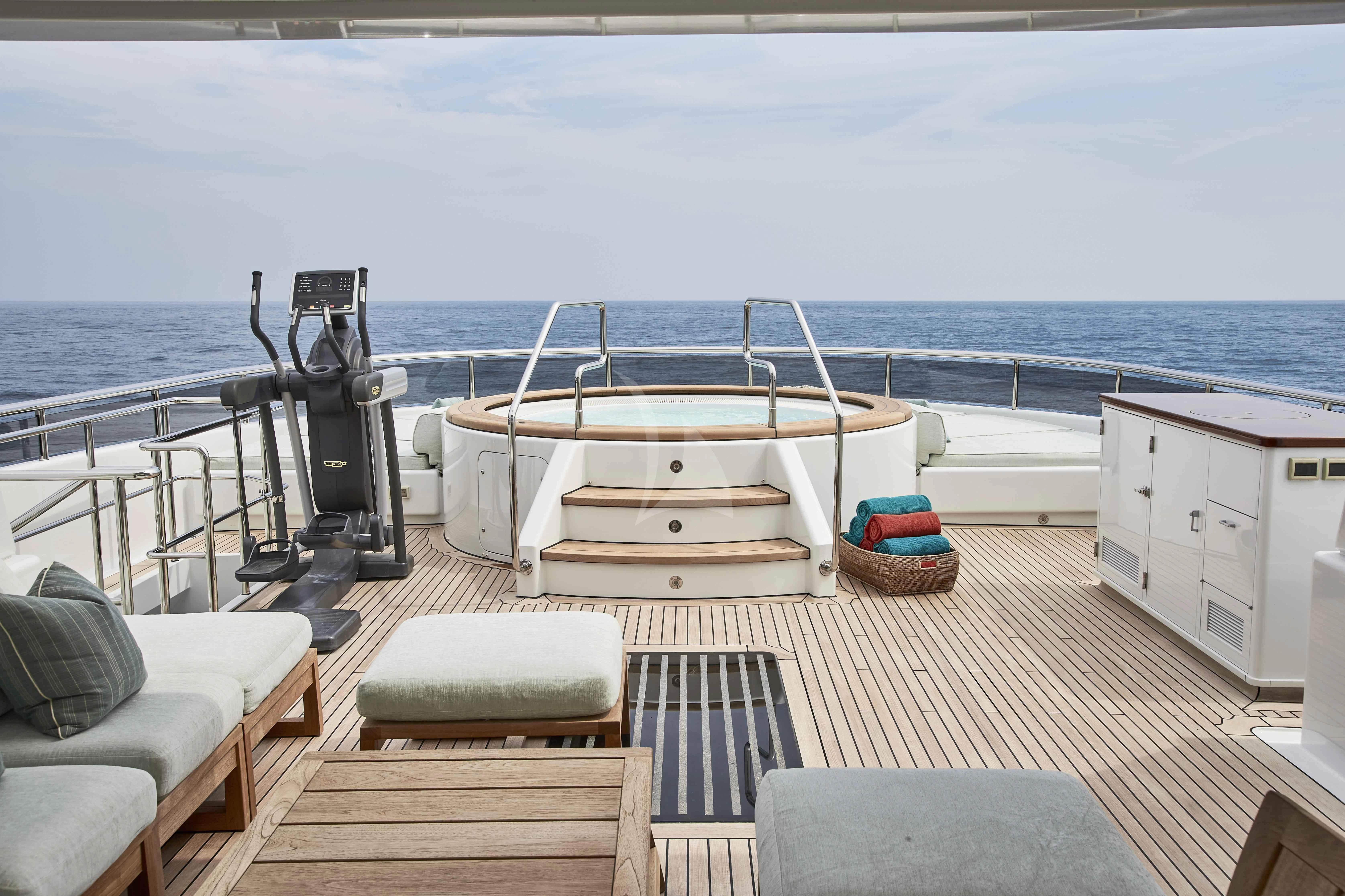 a boat on the water aboard GLADIATOR Yacht for Sale