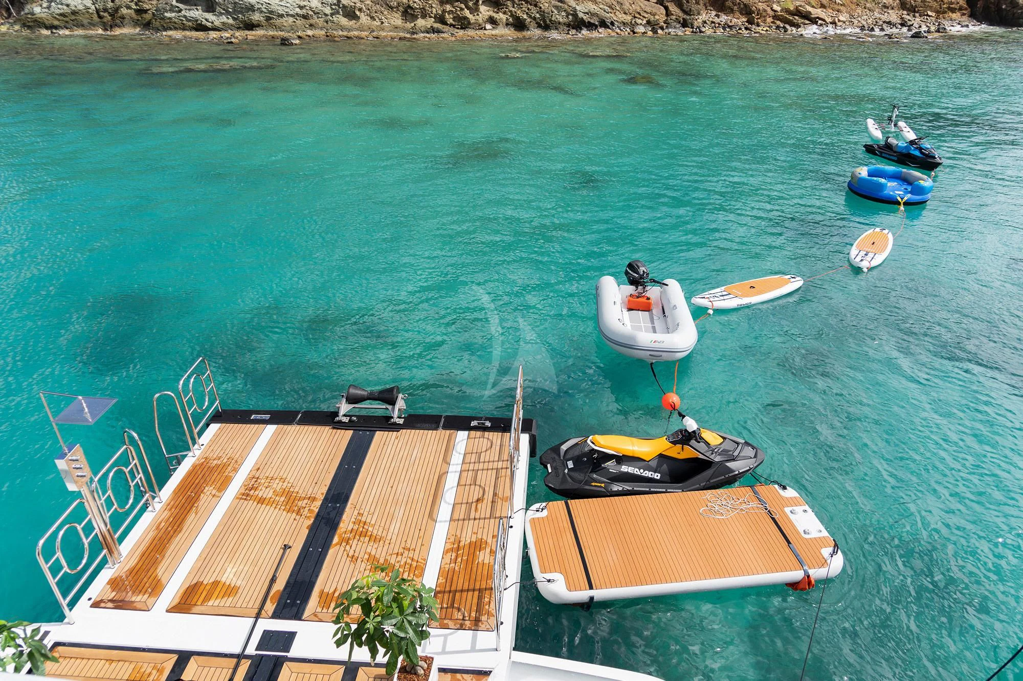 boats on the water aboard GLADIATOR Yacht for Sale
