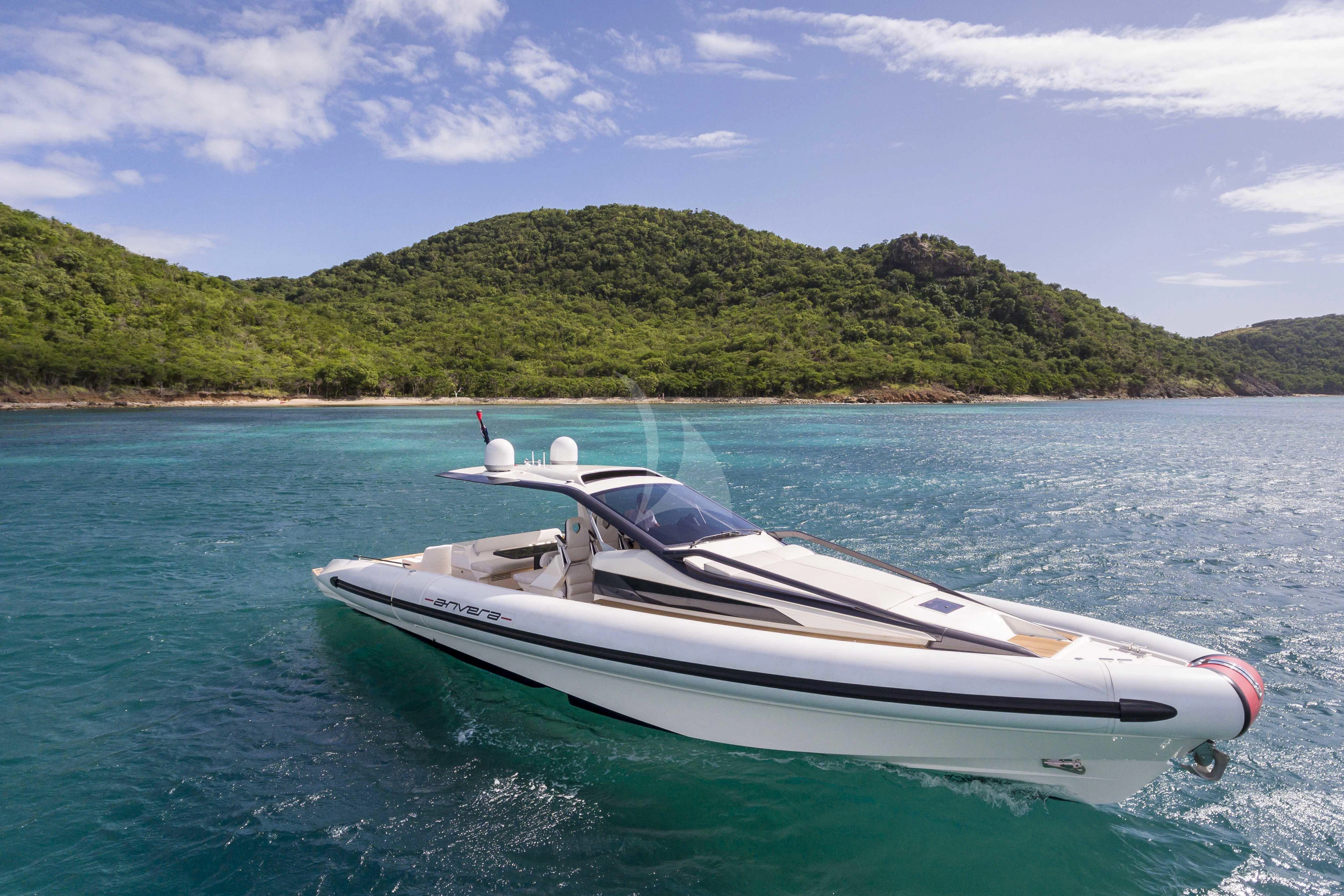 a boat in the water aboard GLADIATOR Yacht for Sale