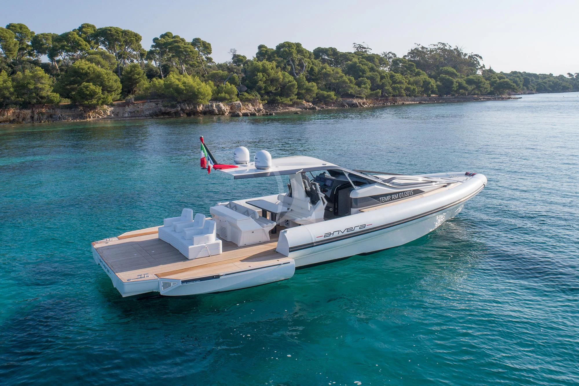 a couple of boats in the water aboard GLADIATOR Yacht for Sale