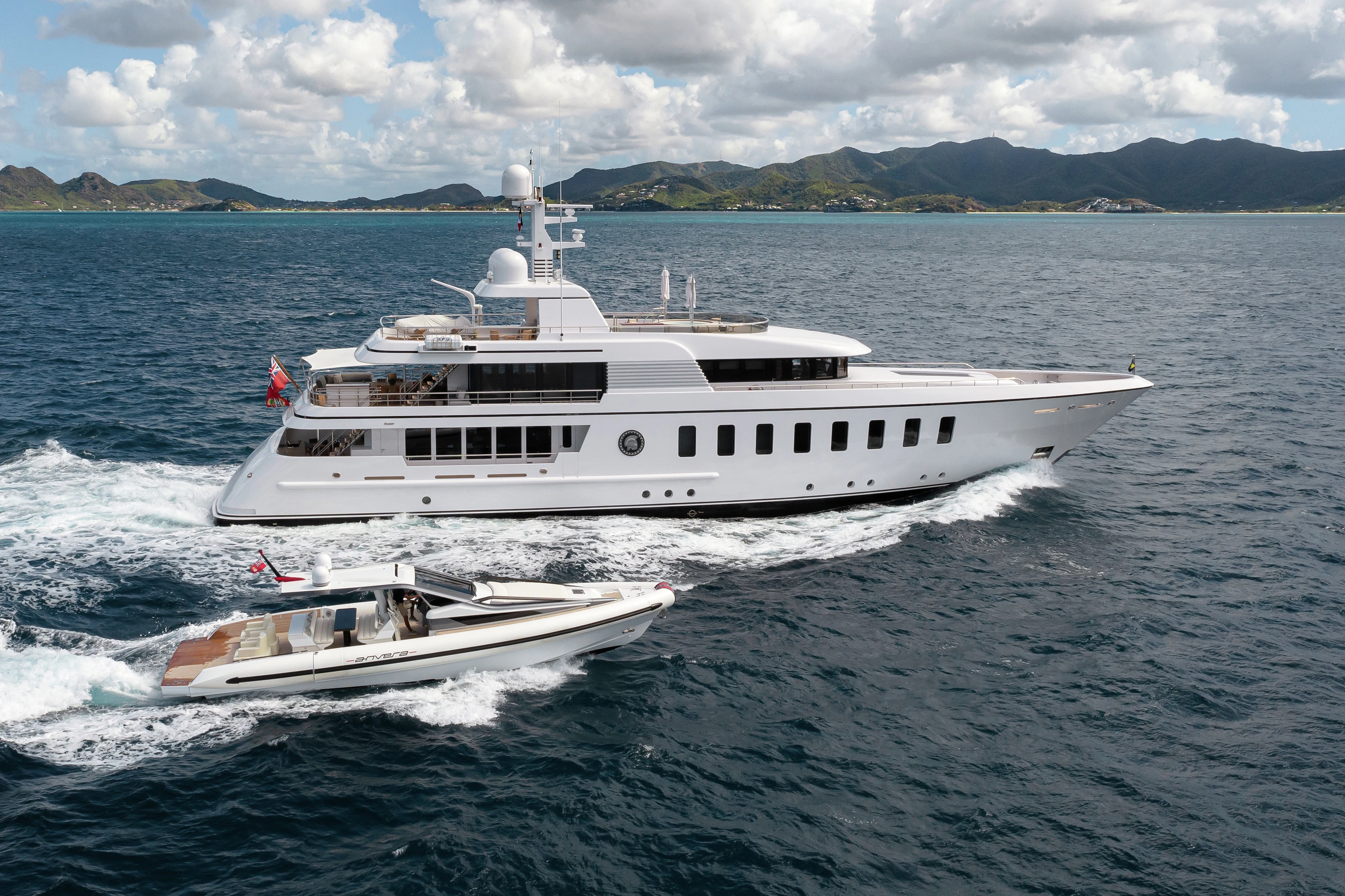 a boat on the water aboard GLADIATOR Yacht for Sale