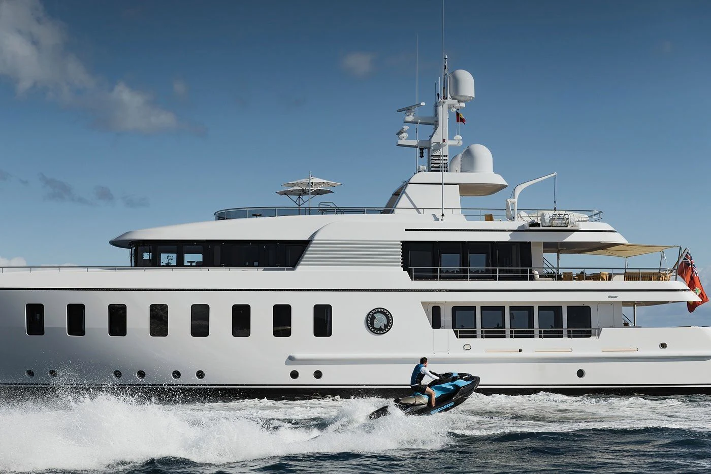 a boat on the water aboard GLADIATOR Yacht for Sale