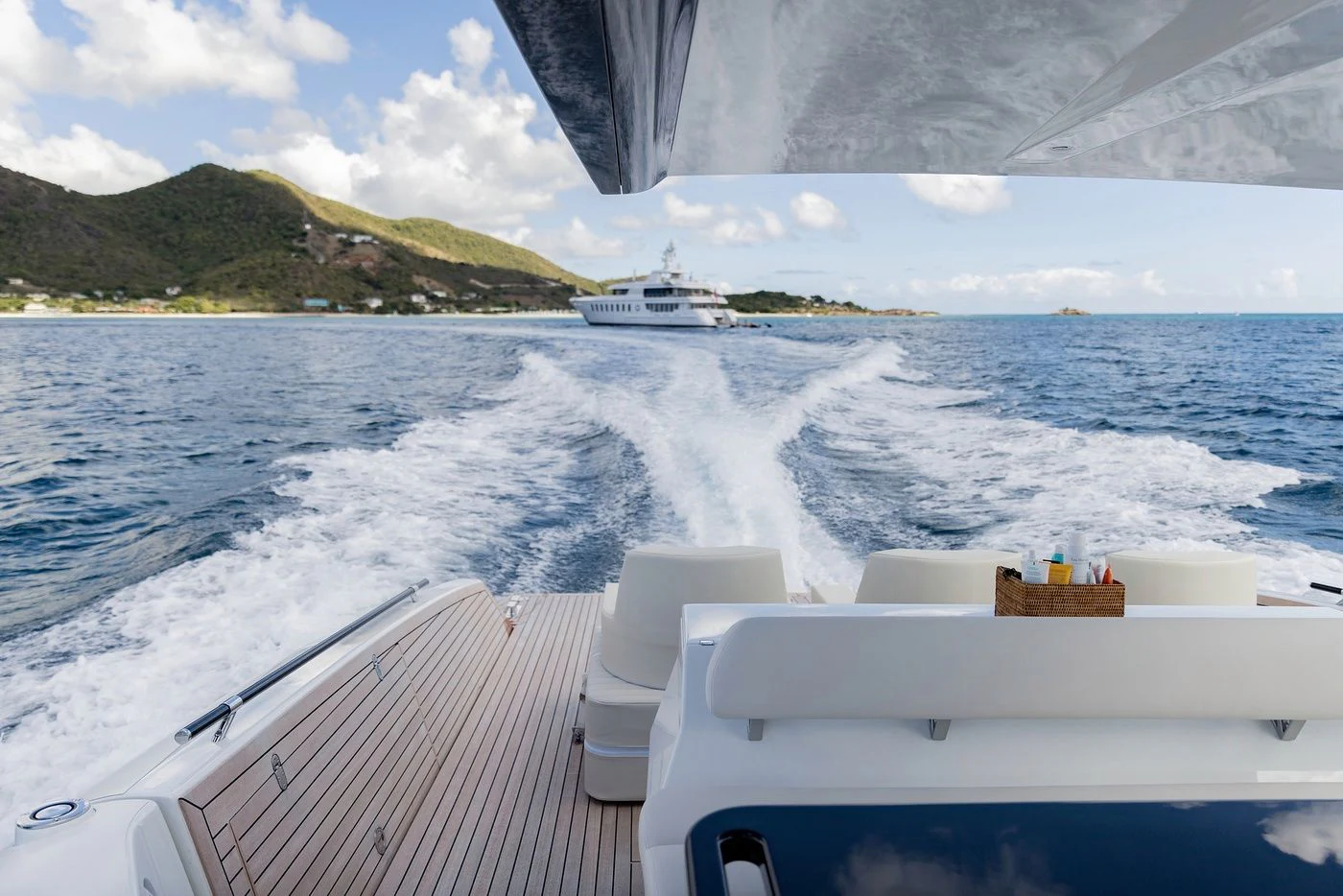 a boat on the water aboard GLADIATOR Yacht for Sale