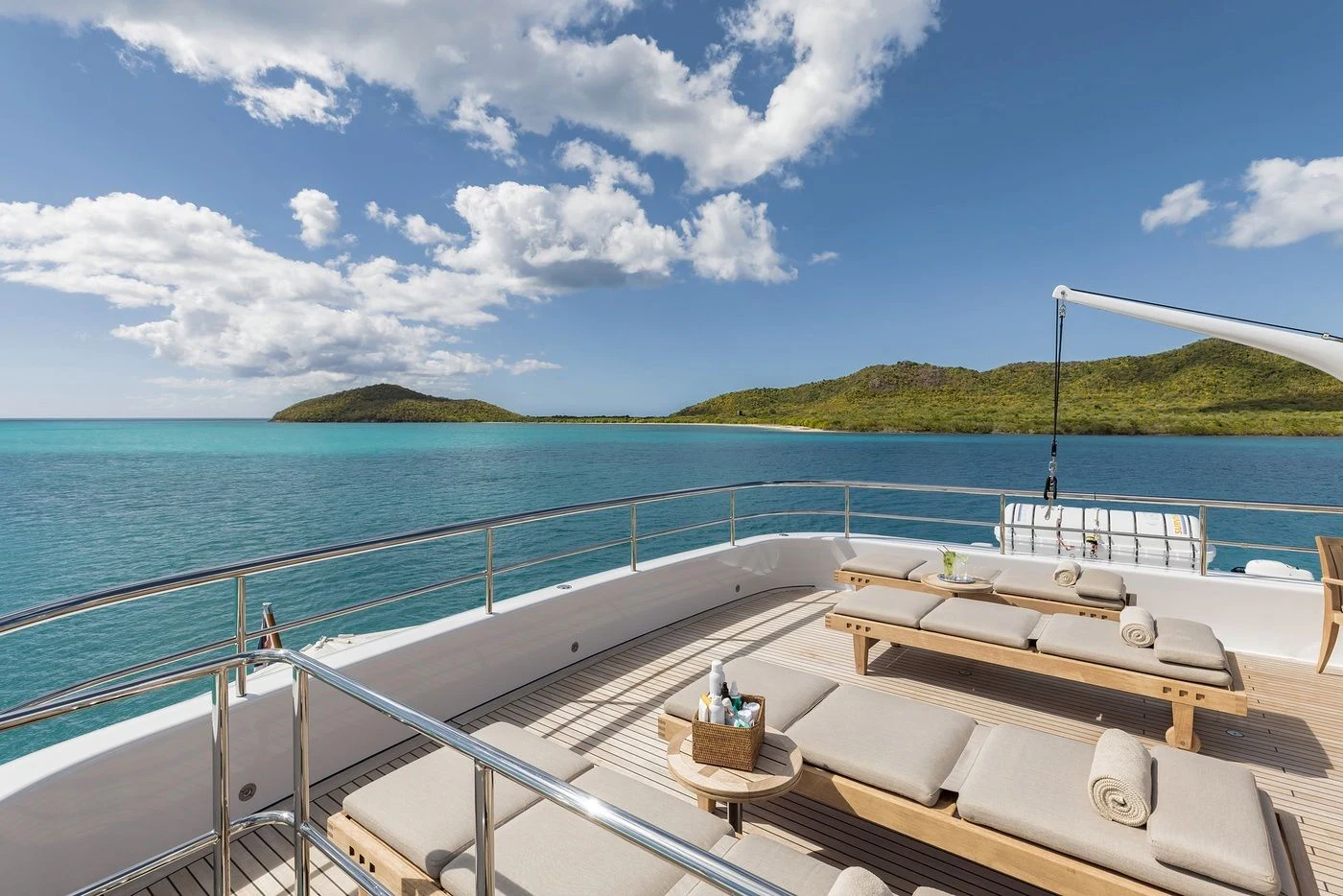 a boat on a body of water aboard GLADIATOR Yacht for Sale