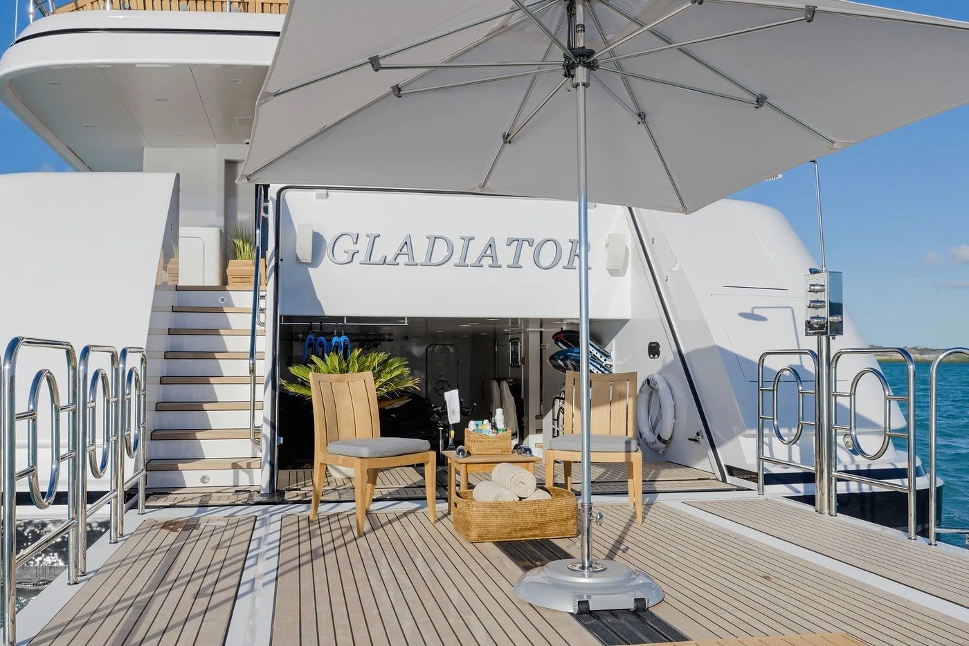 diagram aboard GLADIATOR Yacht for Sale