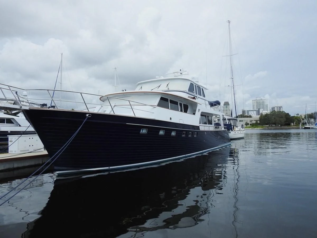 a boat in the water aboard TELEMETRY Yacht for Sale